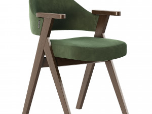 Chair Leicester beige fabric 3D Модель