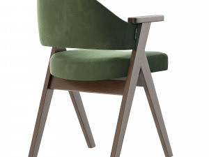Chair Leicester beige fabric 3D Модель