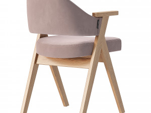 Chair Leicester beige fabric 3D Модель