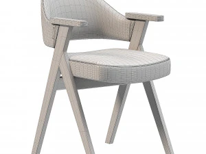 Chair Leicester beige fabric 3D Model