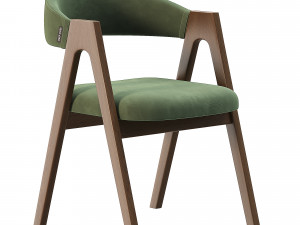 Chair Dublin beige fabric 3D-Modell