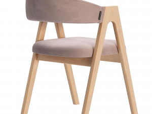 Chair Dublin beige fabric 3D-Modell