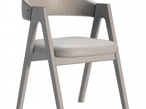 Chair Dublin beige fabric 3D-Modell