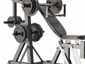 Olympic Leverage Home Gym 3D Model