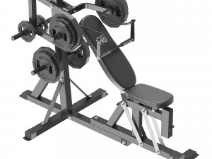 Olympic Leverage Home Gym 3D Model