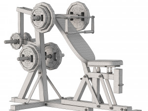 Olympic Leverage Home Gym 3D Model