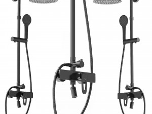Shower et EA LDI Black 3D Model