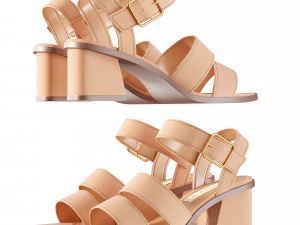 여성용 샌들 3D 모델