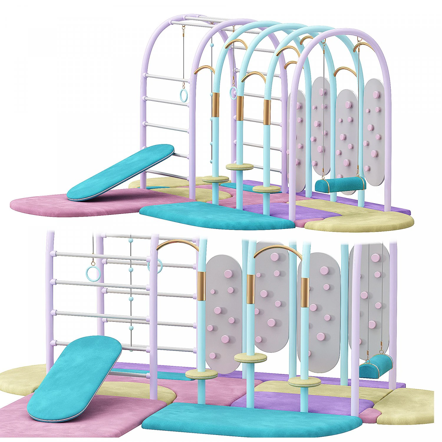 BUBBLE GUM GYM 3D Model .c4d .max .obj .3ds .fbx .stl .blend 