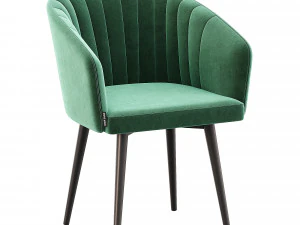 Rotating beige velvet black legs 3D Model