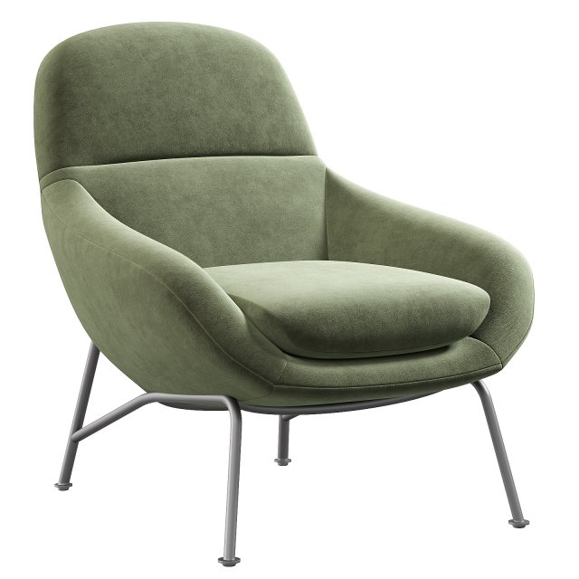 Fillmore Mid Century Chair Modelo 3D .c4d .max .obj .3ds .fbx .stl .blend