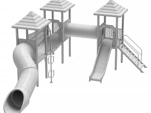Childrens playground 02 3D Model