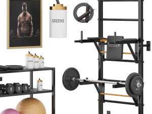 Wall bars Record 3D Model