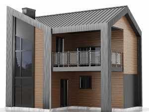 Contemporary House 01 3D Model