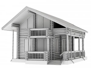 Wooden house 03 3D Model