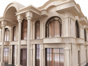 Two story modern house 4 3Dモデル