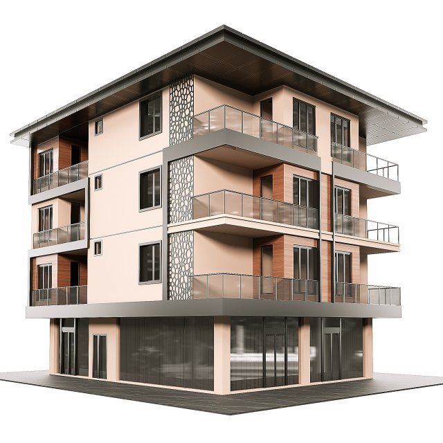 High tech house 07 3Dモデル .c4d .max .obj .3ds .fbx .stl .blend 