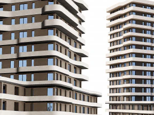 Multi storey modern house 10 3D Model