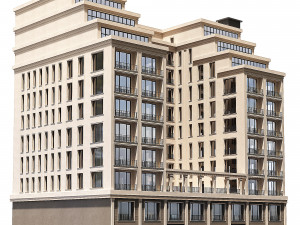 Multi storey modern house 08 3D Model