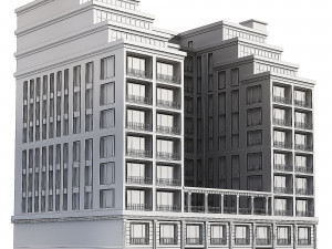 Multi storey modern house 08 3D Model