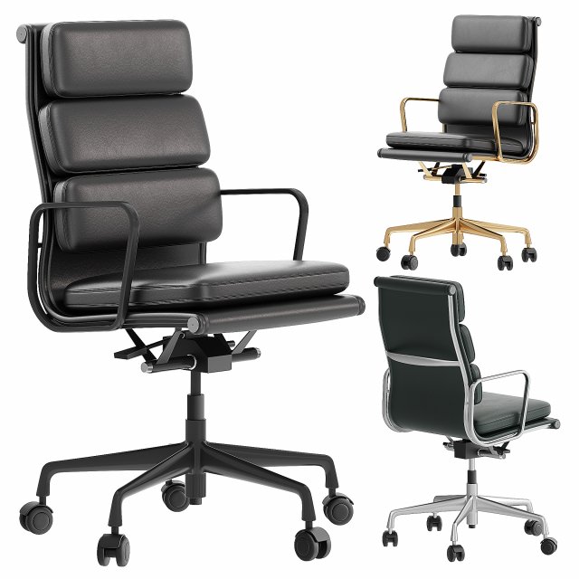 Eames Soft Pad Chairs 3D Model