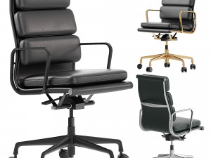 Eames Soft Pad Chairs 3D Model