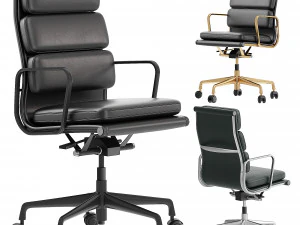 Sedie con imbottitura morbida Eames Modello 3D