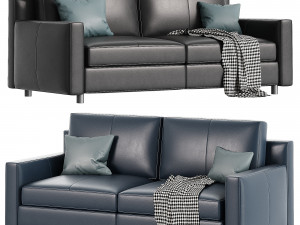 Sofa Bed Leather SC 254 Modèle 3D