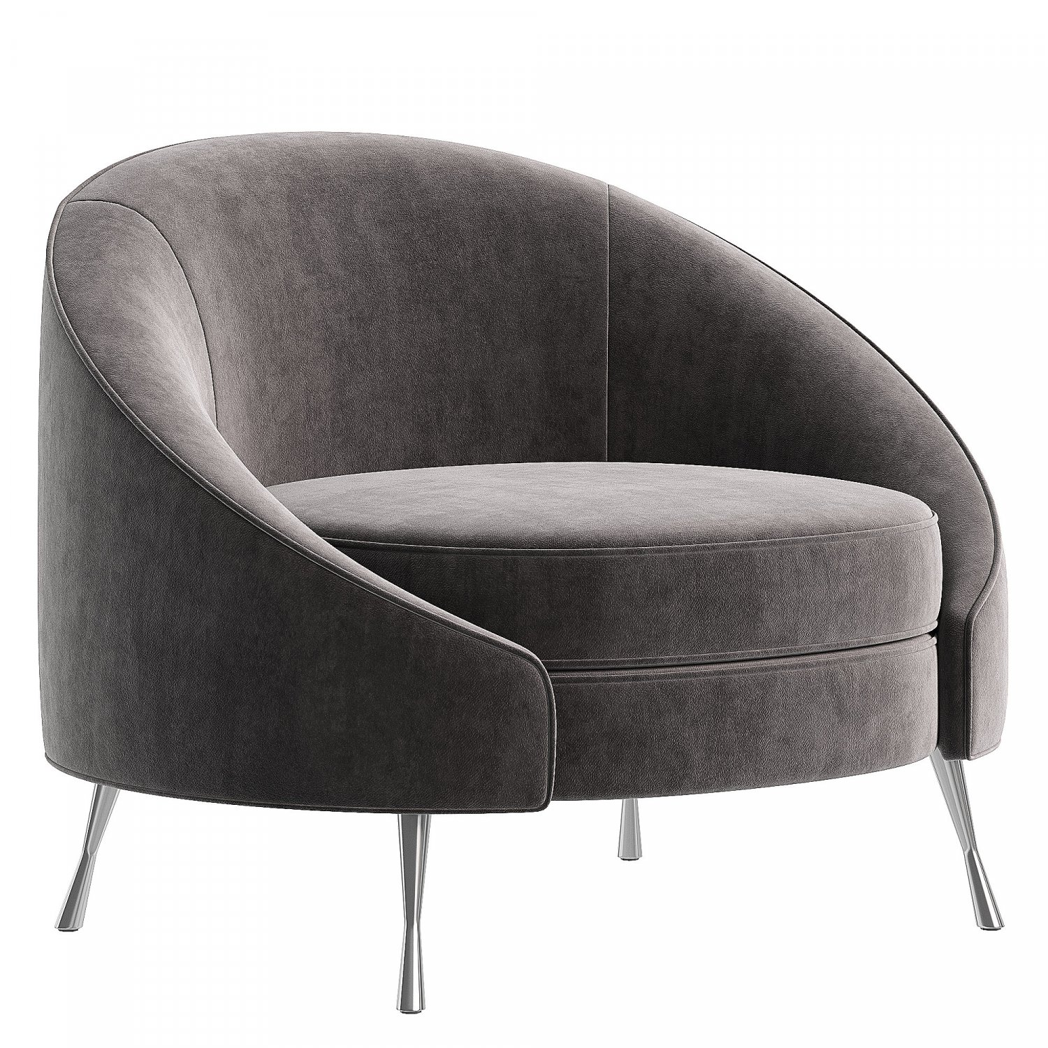 Velvet best sale tub armchair