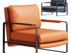 Soft leather chair Model 3D Model
