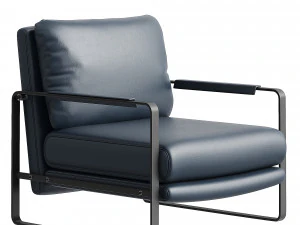 Soft leather chair Model 3D Model