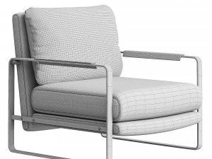 Soft leather chair Model 3D Model