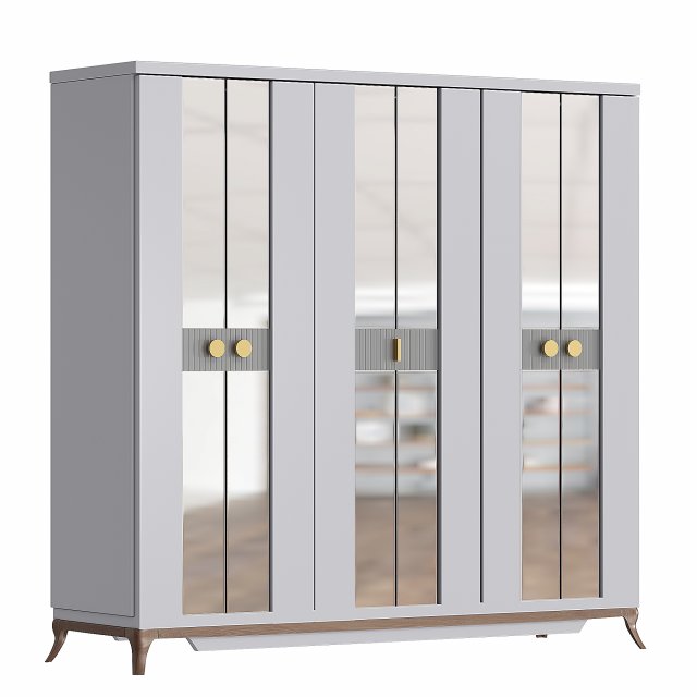 Wardrobe Bellona Pesaro 3D Model .c4d .max .obj .3ds .fbx .stl .blend 