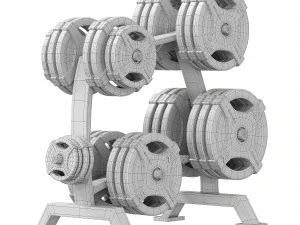 Olympic plate rack 3D Model