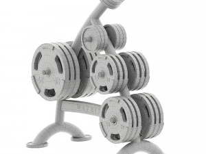 Magnum Olympic Weight Tree 3D Model