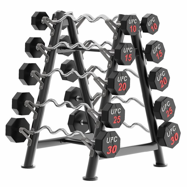 Barbell rack pcs UFC Modèle 3D .c4d .max .obj .3ds .fbx .stl .blend 