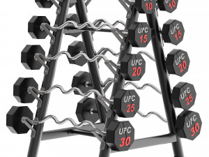 Barbell rack pcs UFC 3D Model