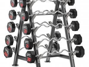 Barbell rack pcs UFC 3D Model