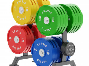 Olympic plate rack Model 3D