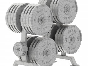 Olympic plate rack Model 3D