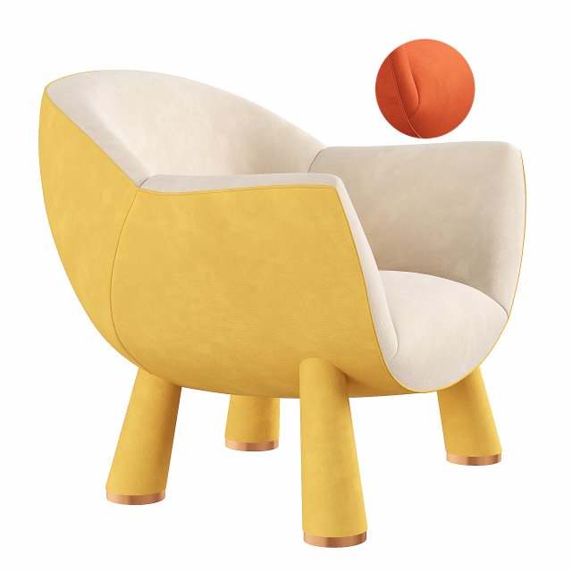Lucy armchair Modelo 3D .c4d .max .obj .3ds .fbx .stl .blend 