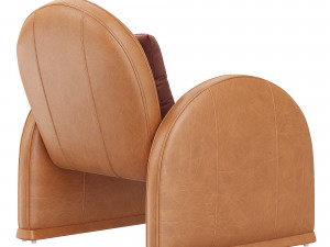 Nicola Leather Chair Kennison 3Dモデル