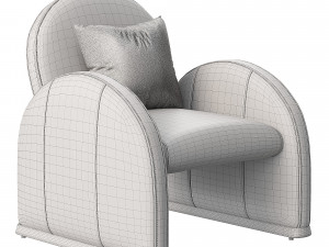 Nicola Leather Chair Kennison 3Dモデル