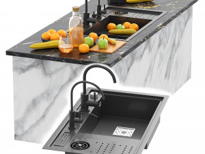 Drop in Kitchen Sink Workstation With 3Dモデル