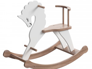 ROCKING HORSE WITH BACK Modèle 3D