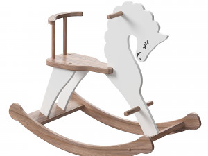 ROCKING HORSE WITH BACK 3D Model
