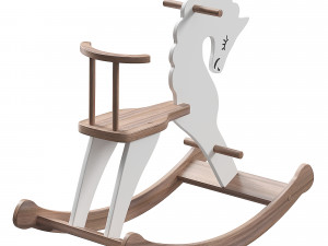 ROCKING HORSE WITH BACK 3D Model