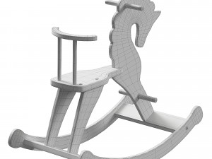 ROCKING HORSE WITH BACK 3D Model