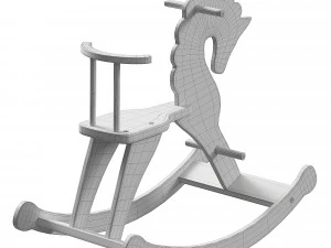 ROCKING HORSE WITH BACK 3D Model