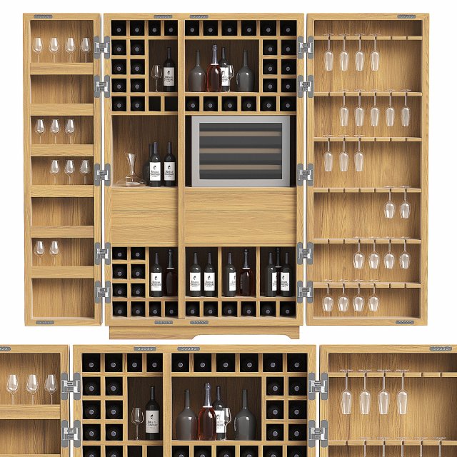 CAMBUSA WINE JUMBO Model 3D .c4d .max .obj .3ds .fbx .stl .blend 